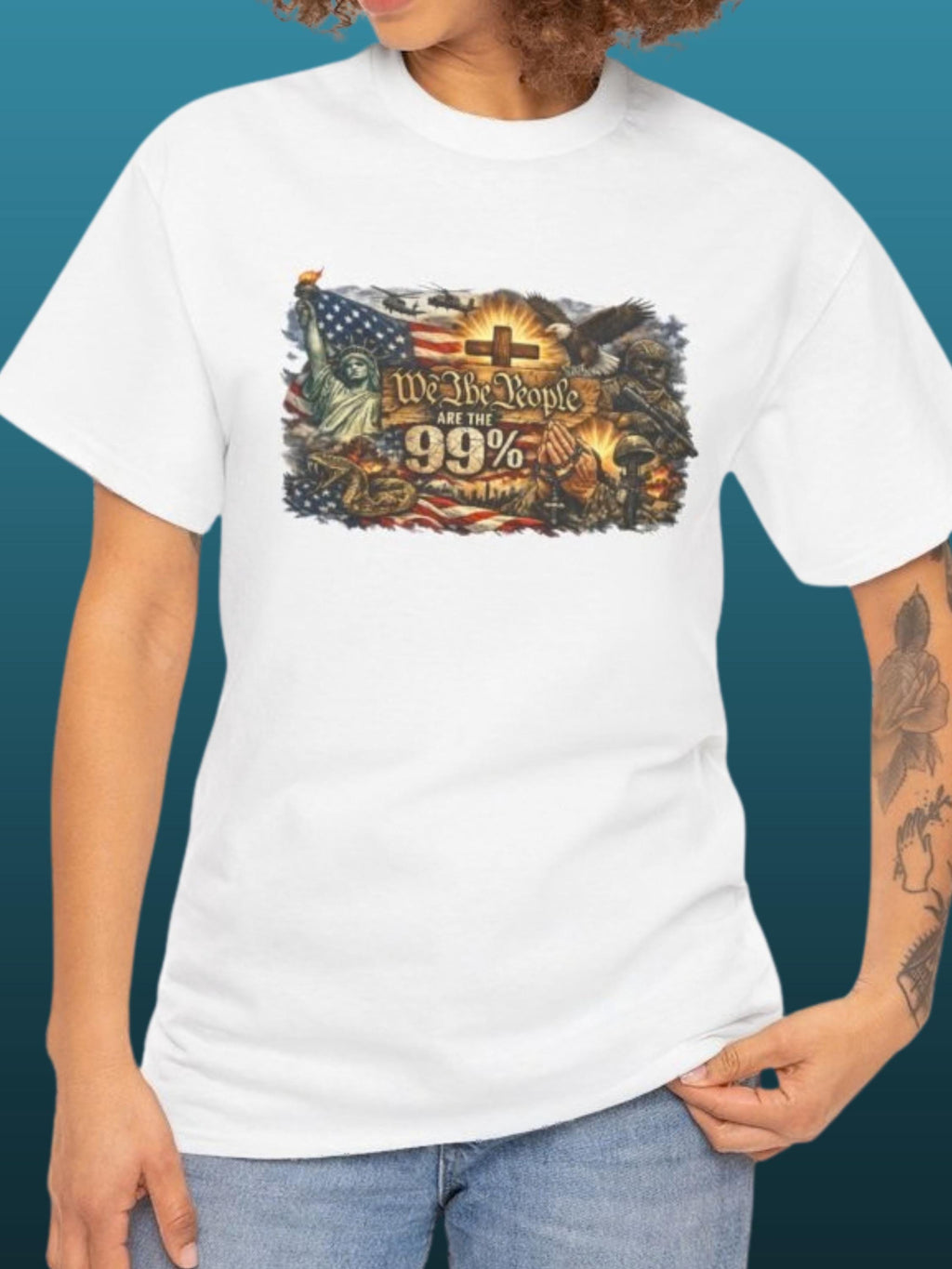 PATRIOTIC American Biker Shirt | Patriotic Eagle Flame Tee | Freedom Rider | USA Pride Graphic