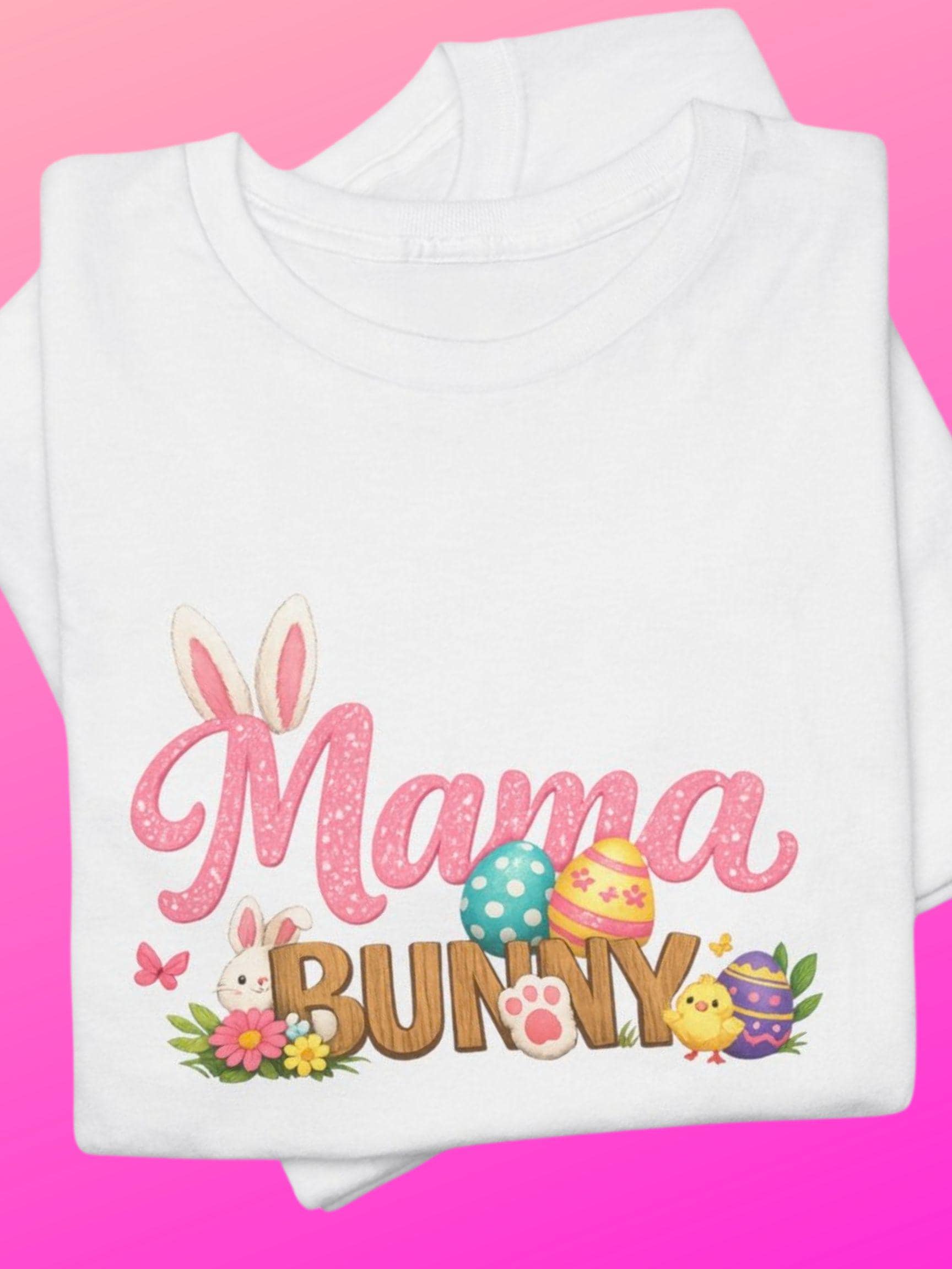 Mama Bunny T-Shirt | Pastel Floral Easter Graphic Tee