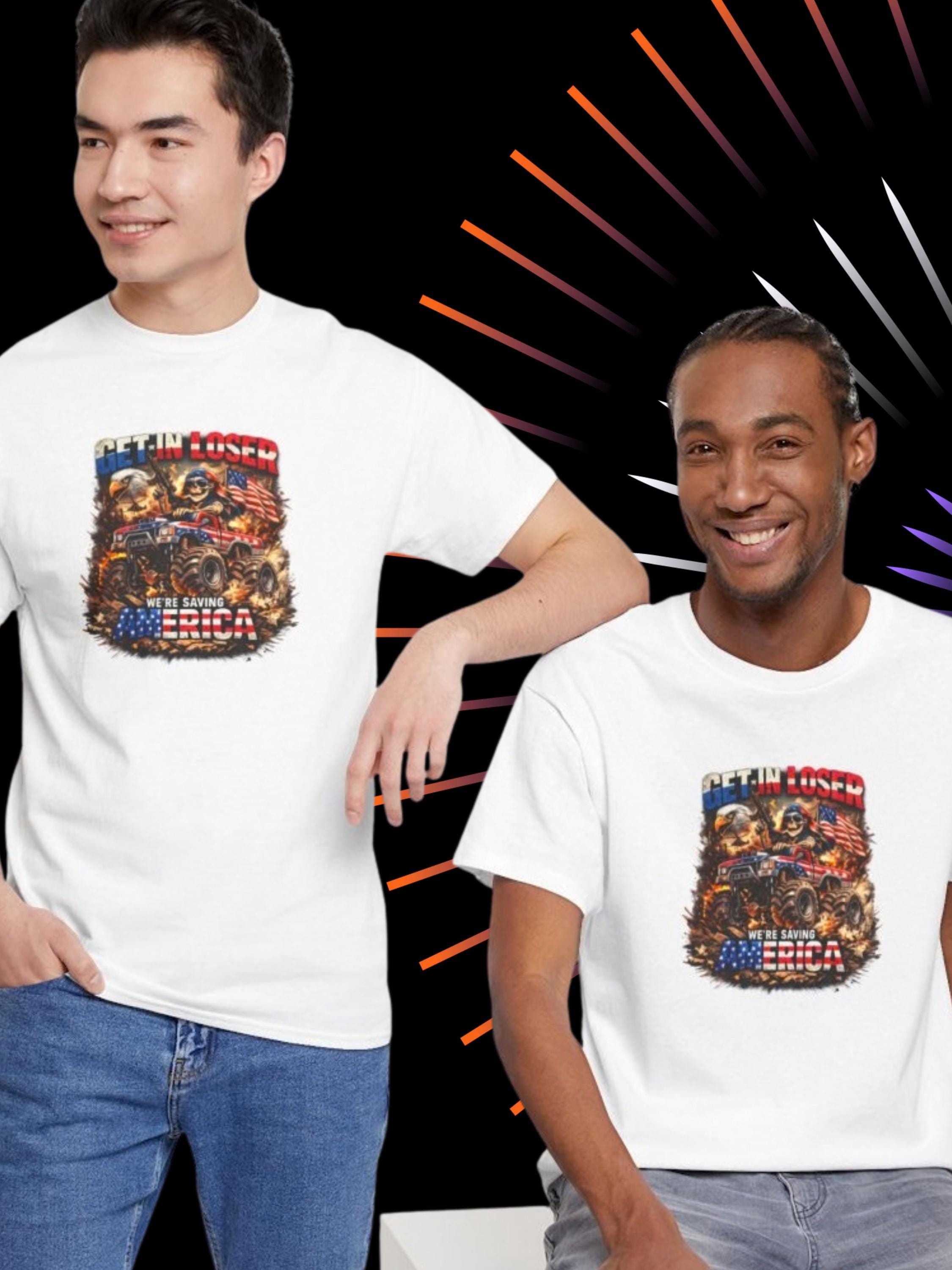 Patriotic Monster Truck T-Shirt – USA Freedom Graphic Tee