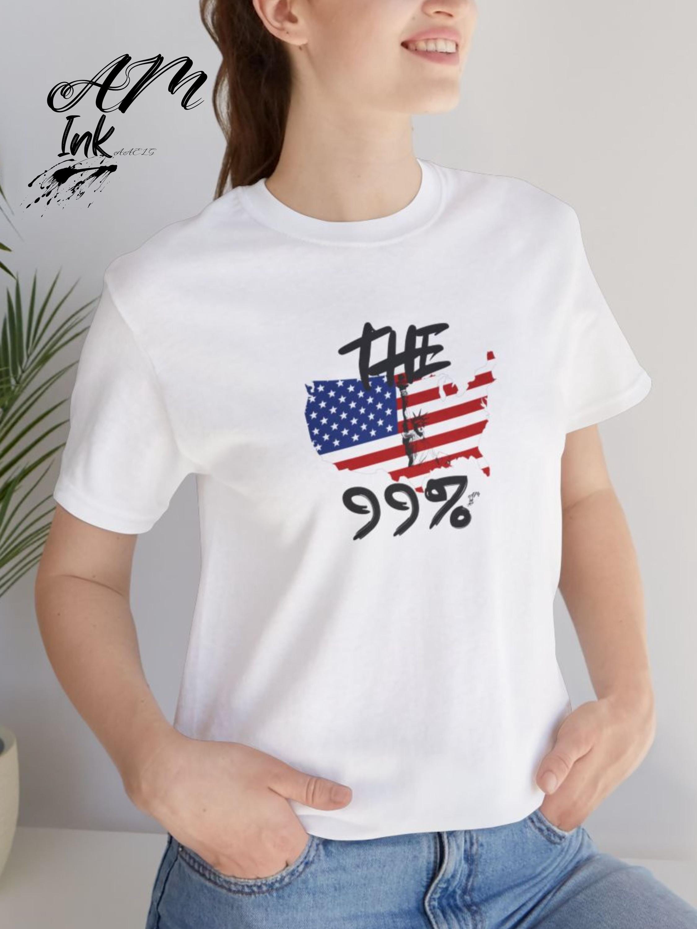99% American Flag Graphic Tee - Patriotic USA Pride Shirt