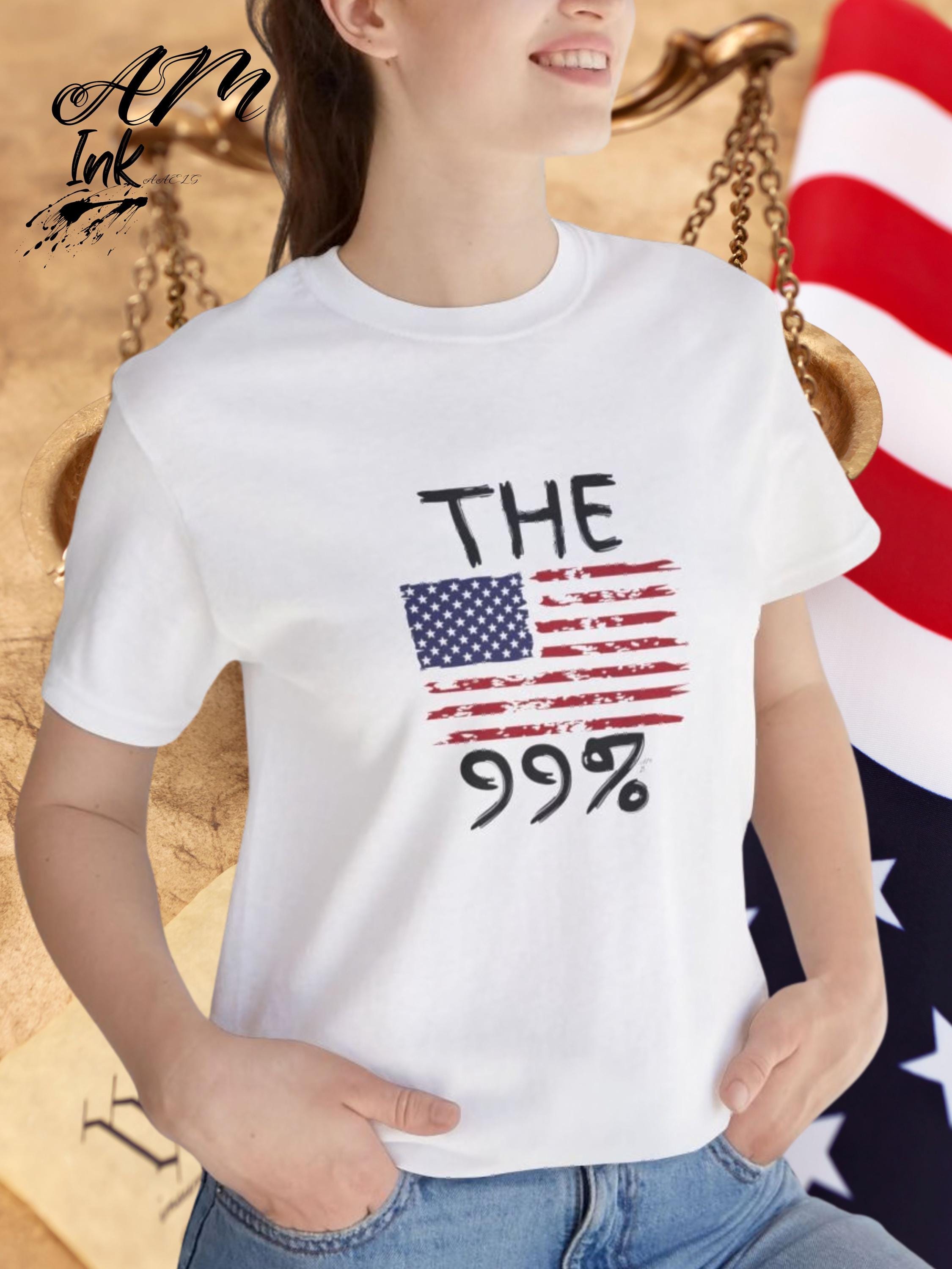 THE 99%  American Flag T Shirt