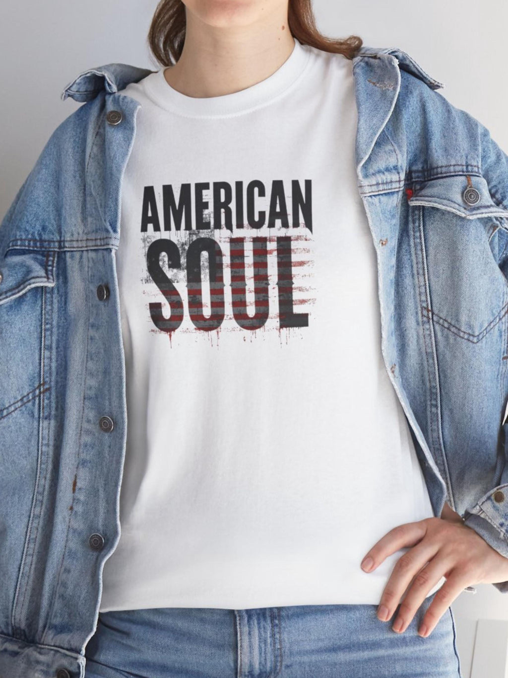 American Soul Flag Graphic Tee | Vintage Americana Streetwear Shirt