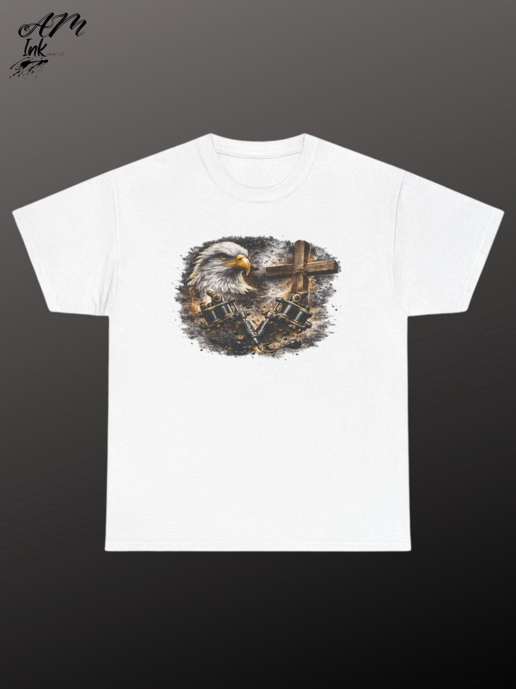 Rustic Eagle and Cross T-Shirt | Patriotic Christian Apparel