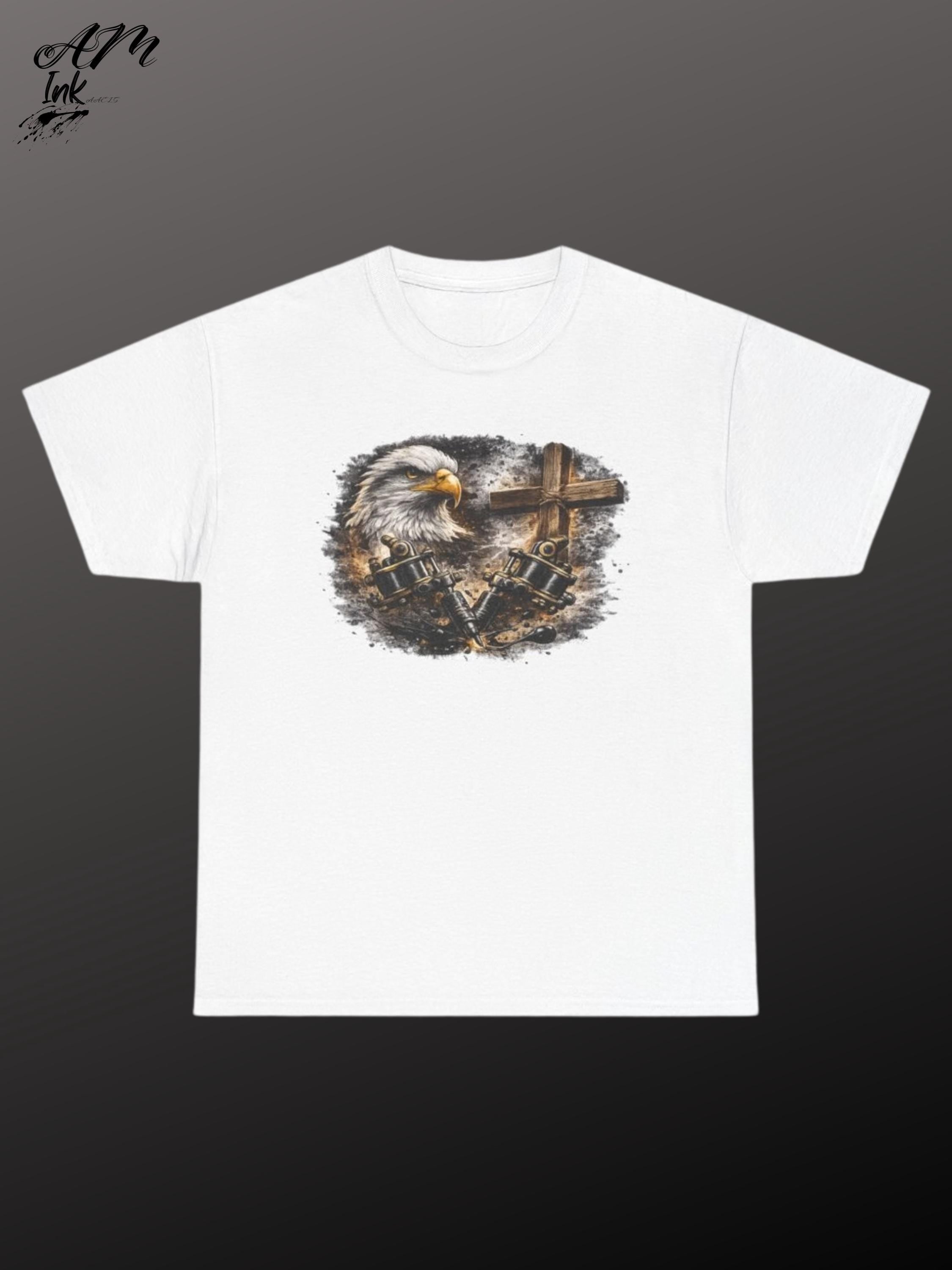 Rustic Eagle and Cross T-Shirt | Patriotic Christian Apparel