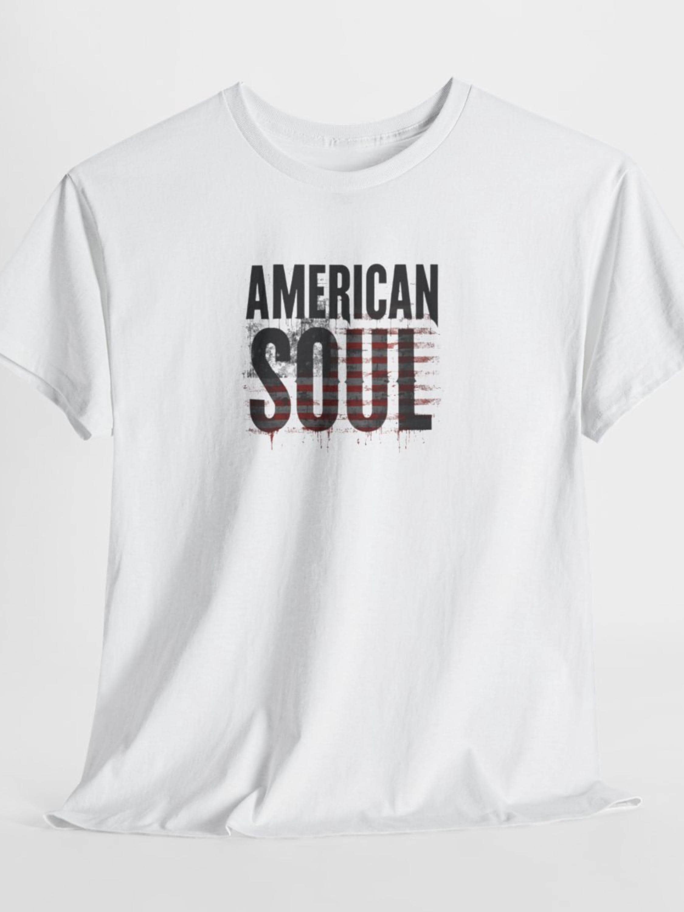 American Soul Flag Graphic Tee | Vintage Americana Streetwear Shirt