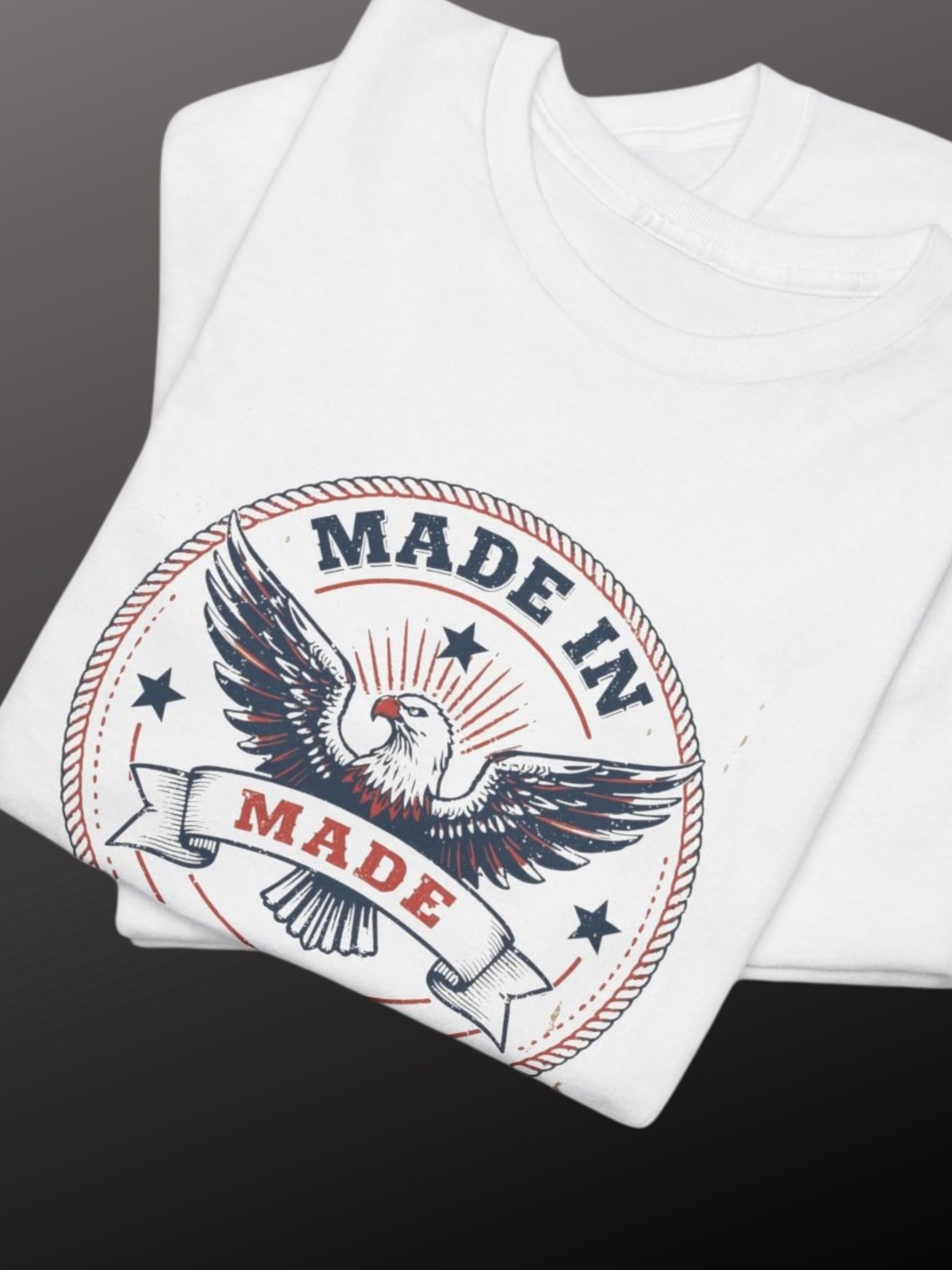 Vintage Eagle Seal T-Shirt | Distressed USA American Flag Graphic Tee