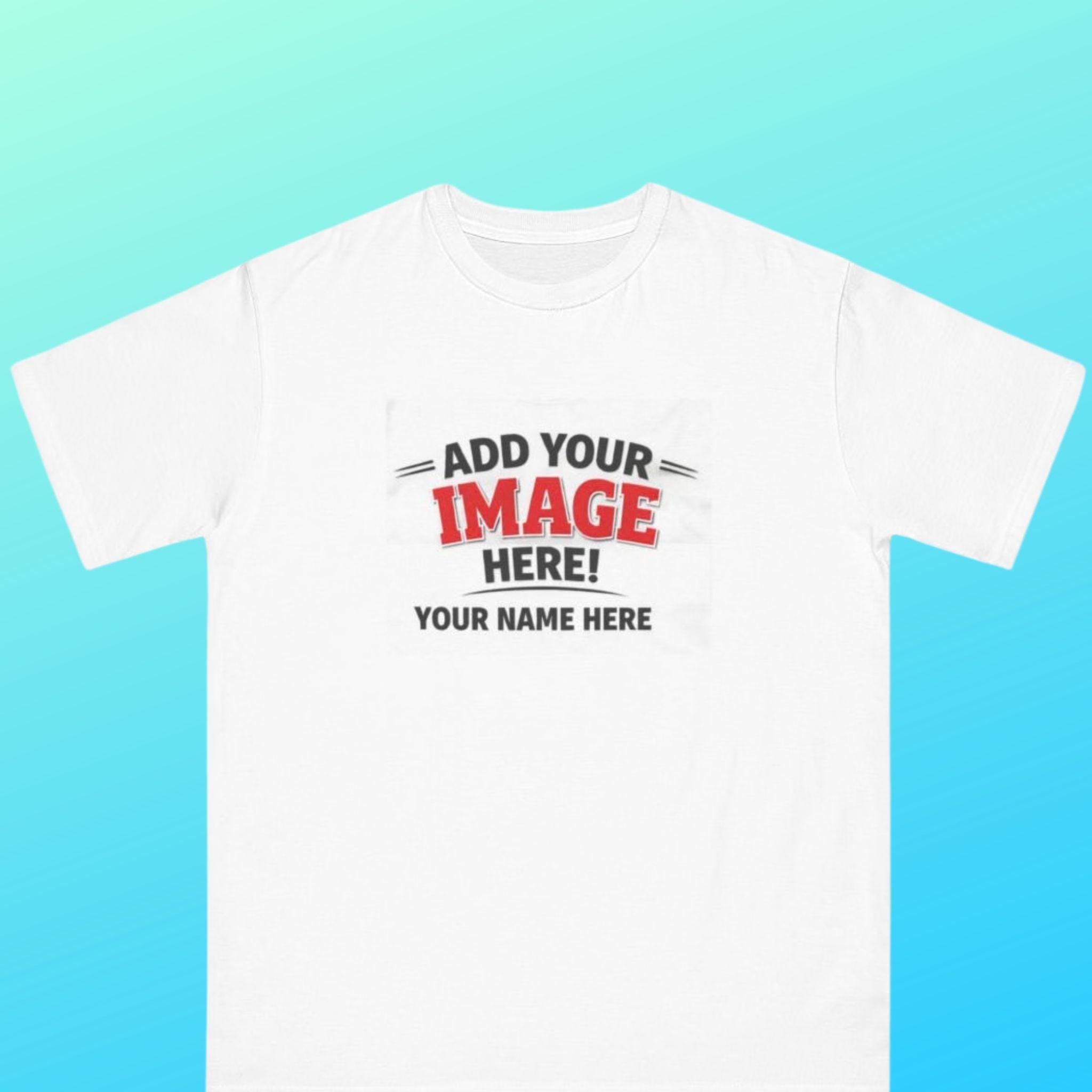 Custom Photo Name T-Shirt | Personalized Image Text Tee
