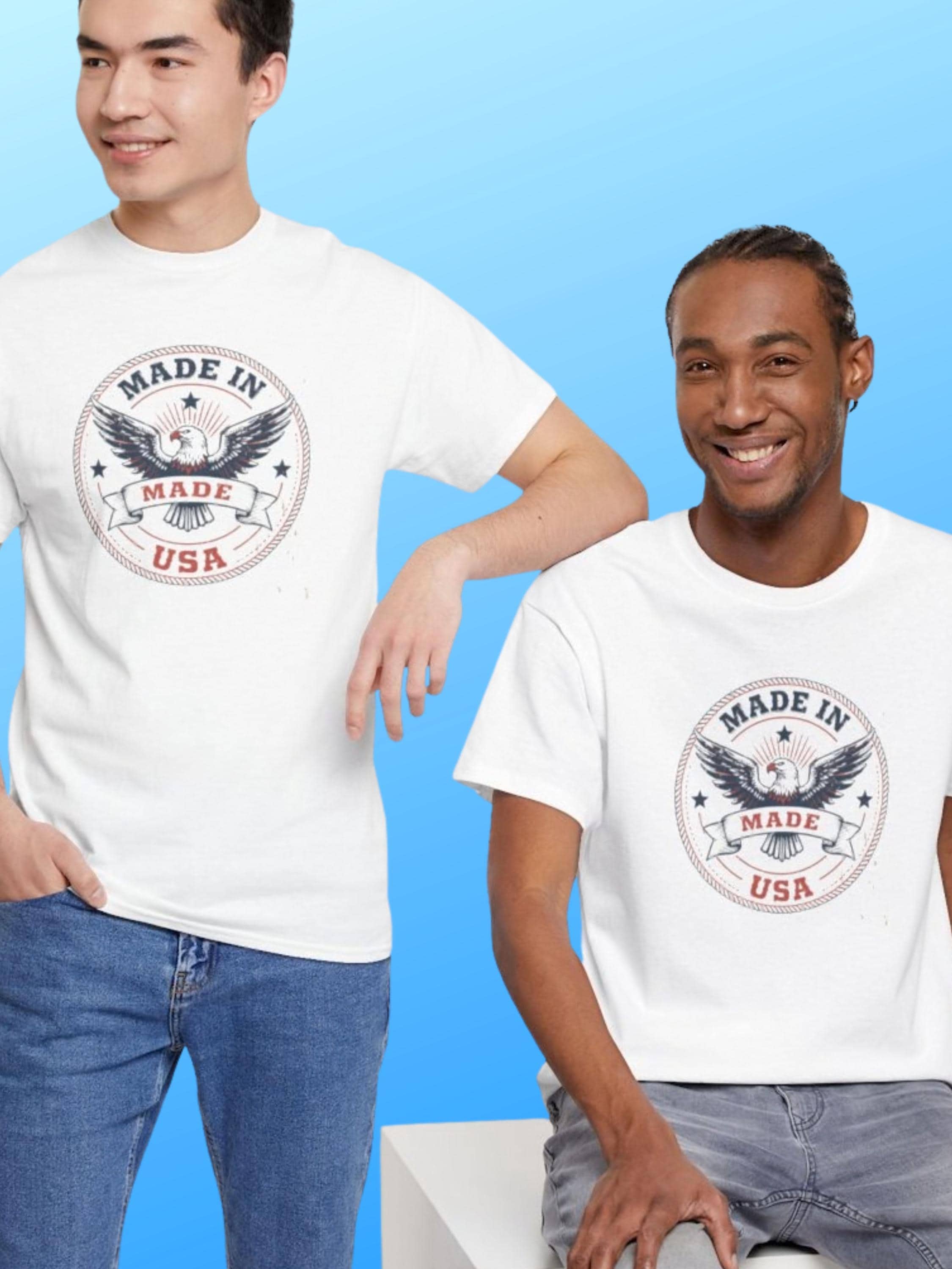 Vintage Eagle Seal T-Shirt | Distressed USA American Flag Graphic Tee