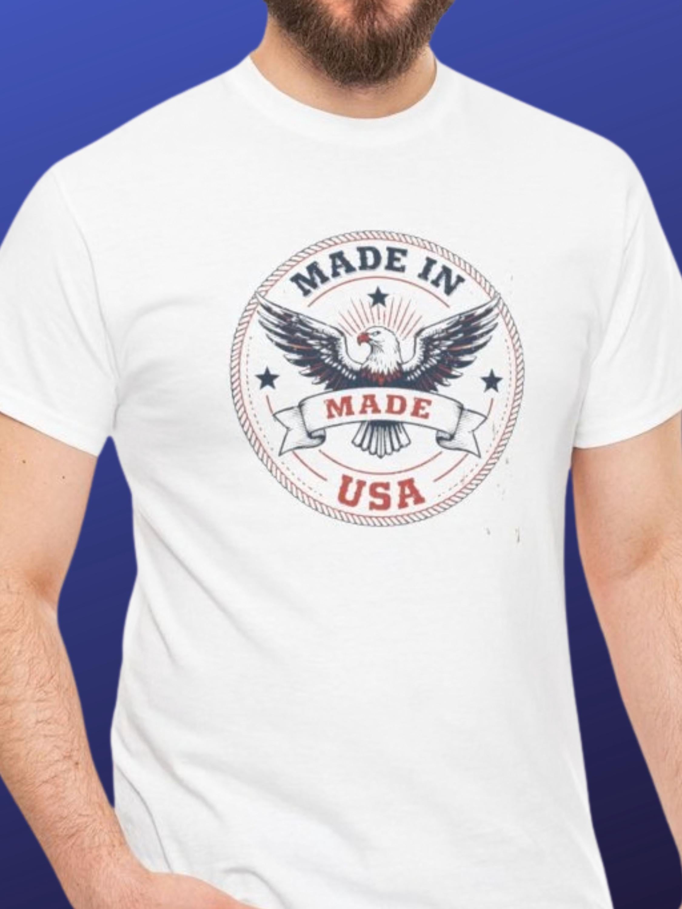 Vintage Eagle Seal T-Shirt | Distressed USA American Flag Graphic Tee