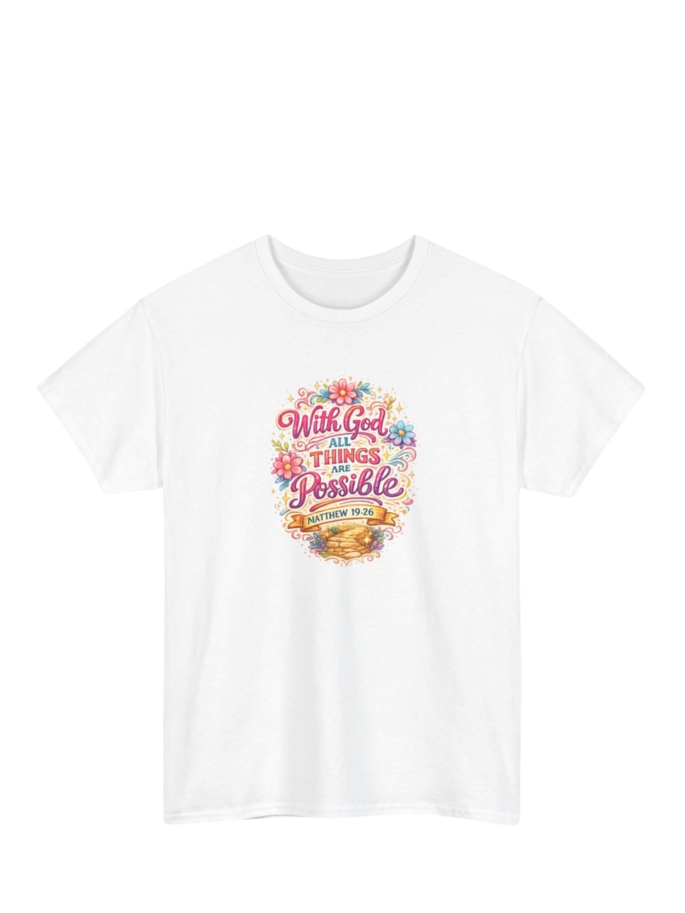 Floral Christian T-Shirt | Inspirational Scripture Faith Tee