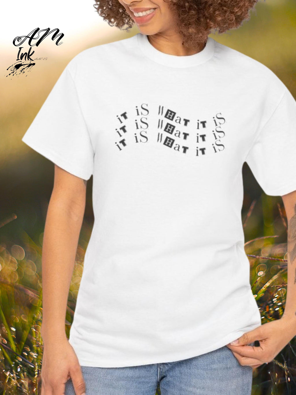 Minimalist Graphic Tee - "IT Is What" Cotton T-Shirt