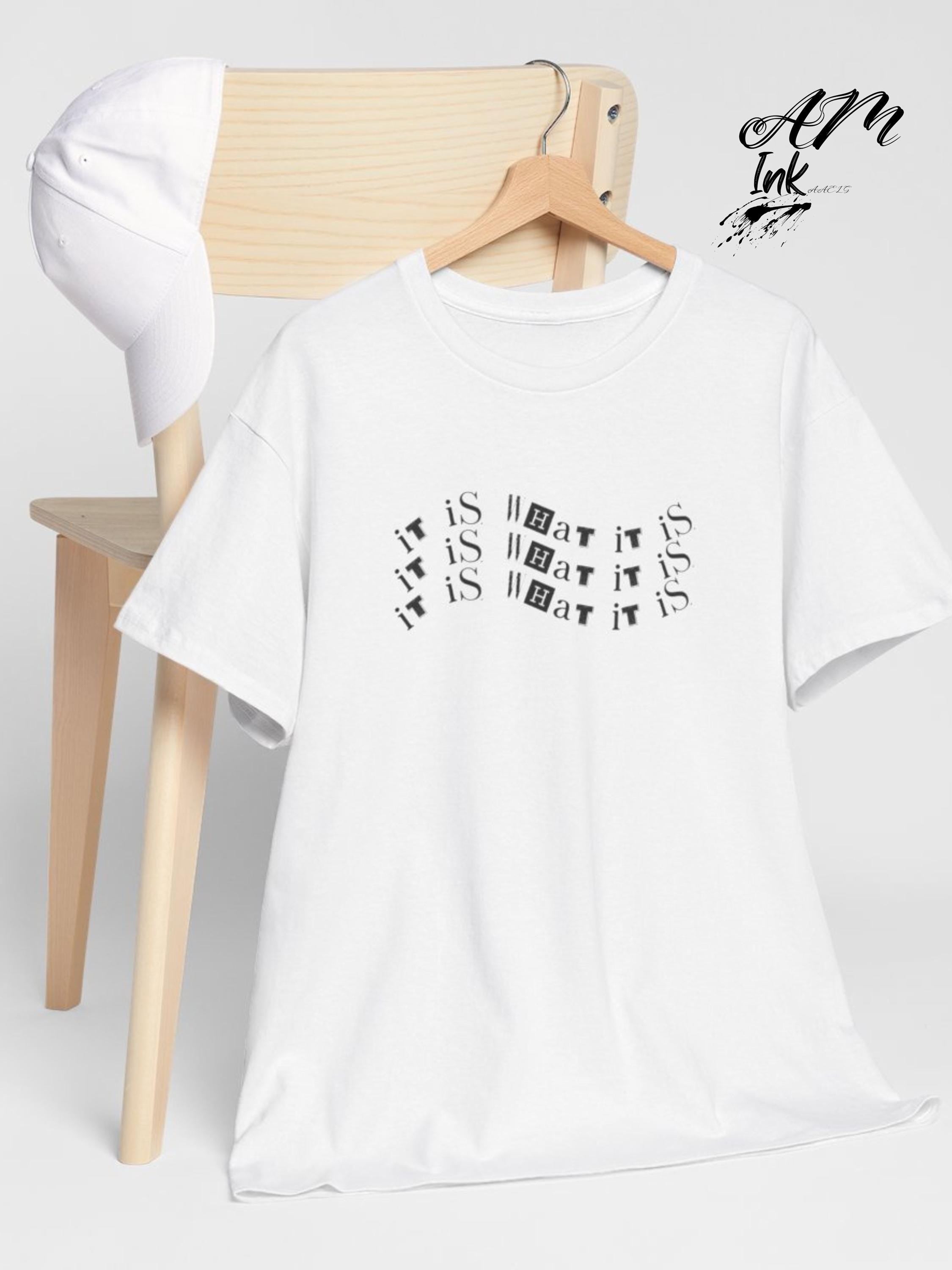 Minimalist Graphic Tee - "IT Is What" Cotton T-Shirt