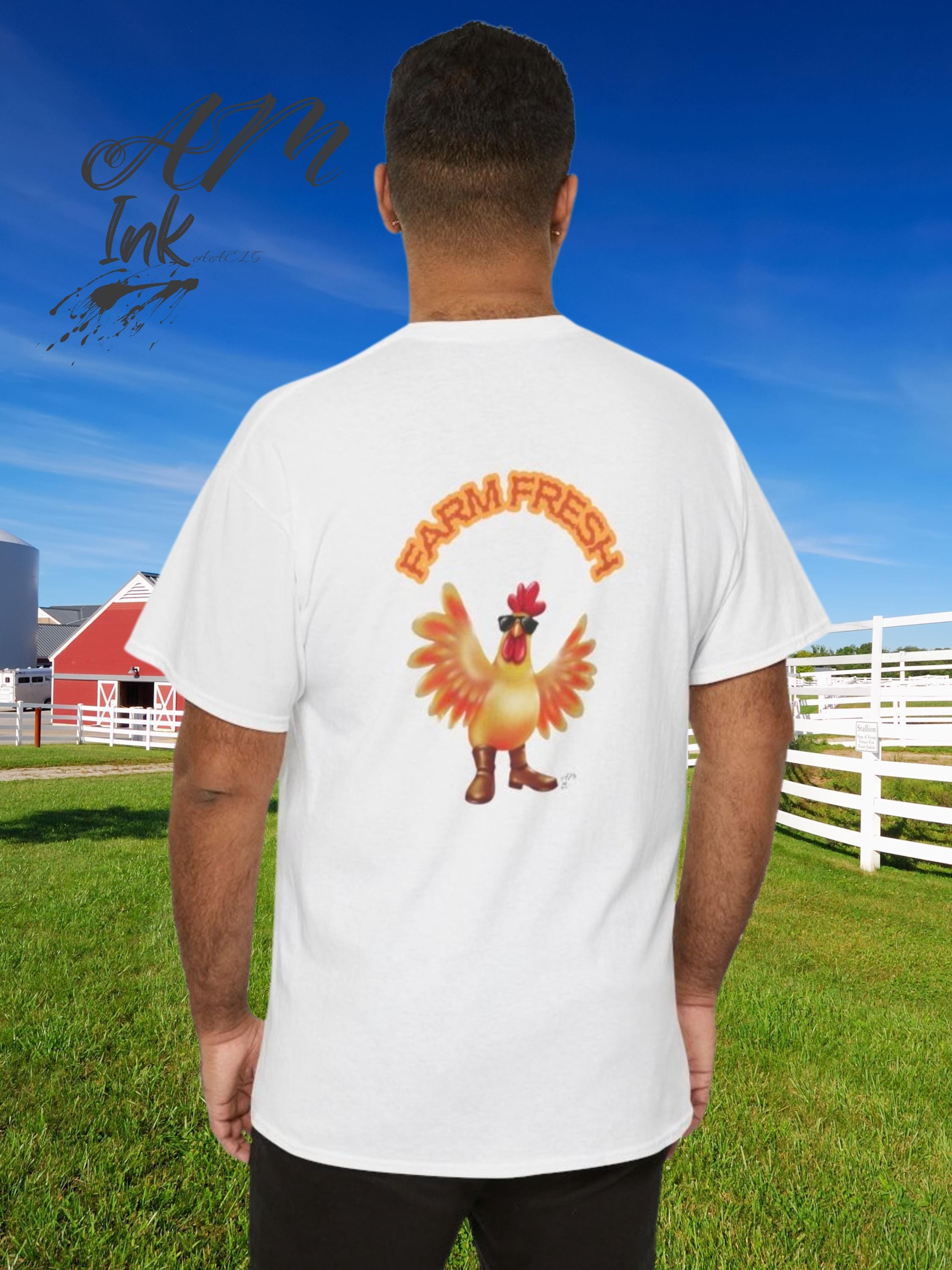 Retro Rooster FARM FRESH Graphic Tee