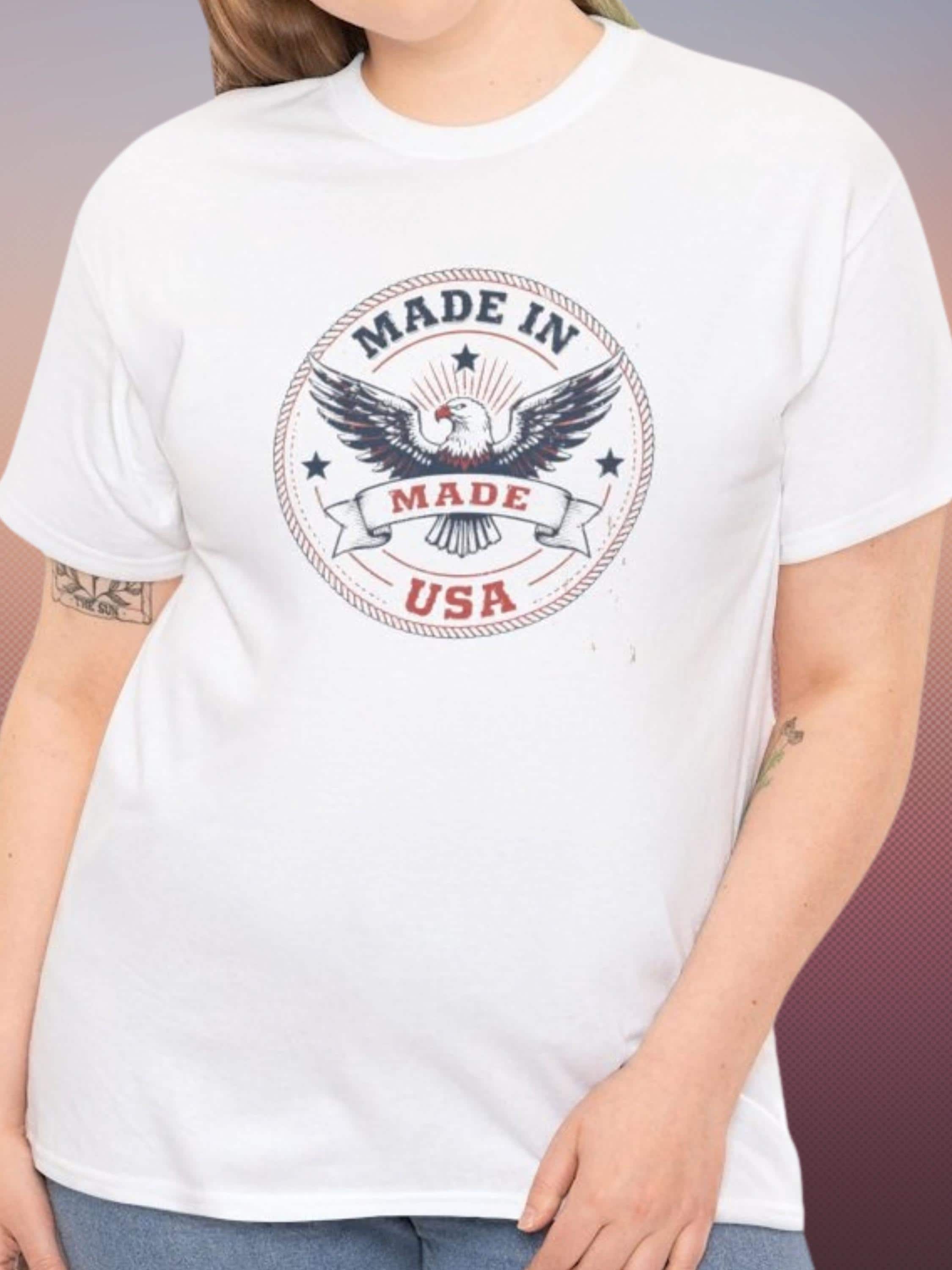 Vintage Eagle Seal T-Shirt | Distressed USA American Flag Graphic Tee