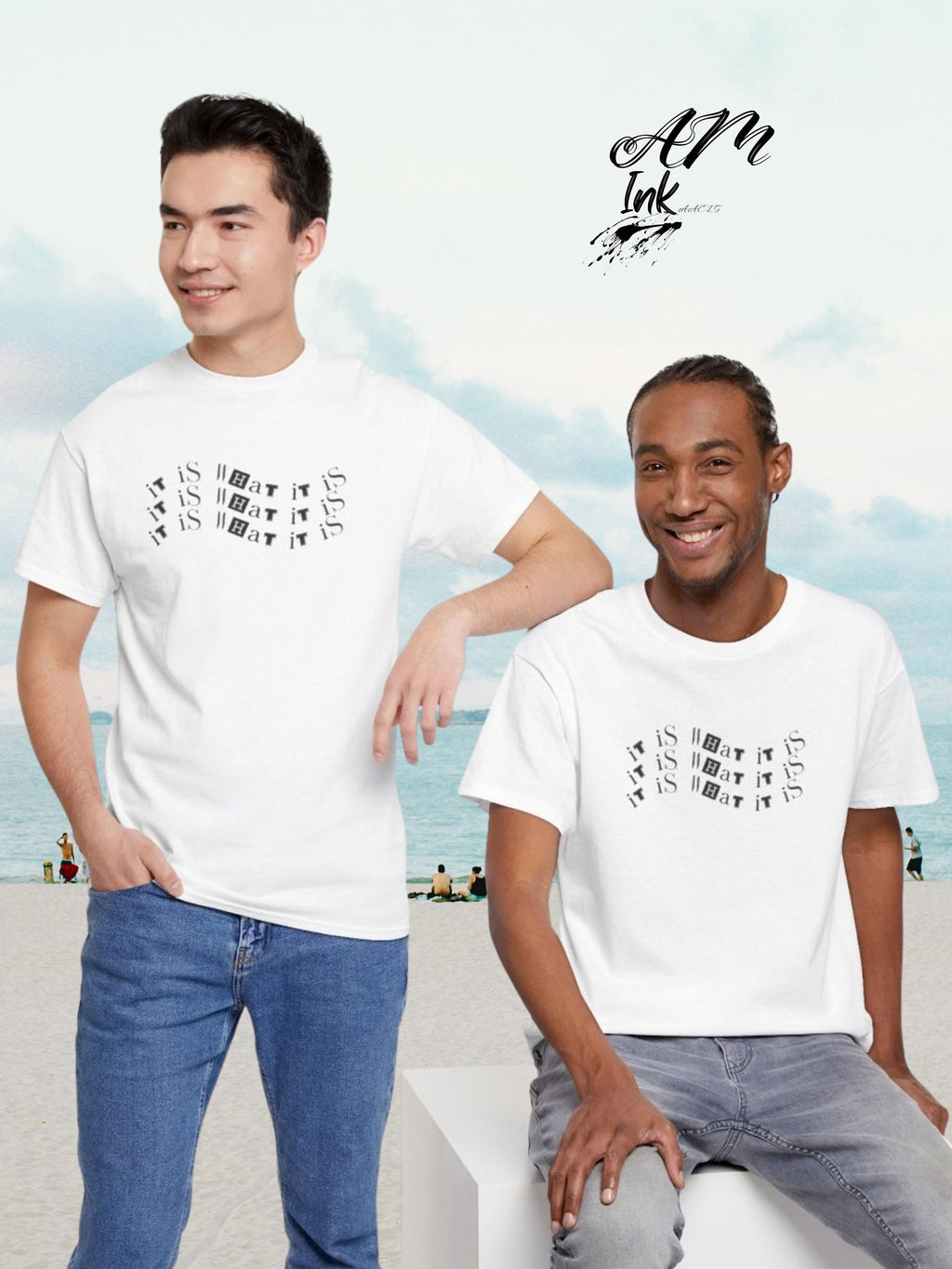 Minimalist Graphic Tee - "IT Is What" Cotton T-Shirt
