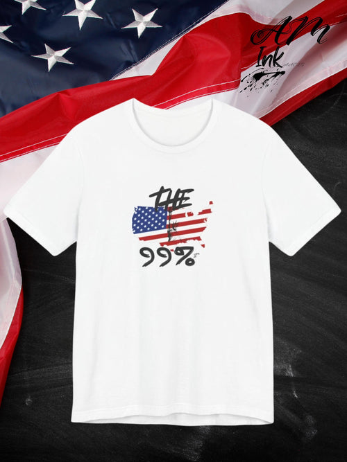 99% American Flag Graphic Tee - Patriotic USA Pride Shirt
