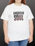 American Soul Flag Graphic Tee | Vintage Americana Streetwear Shirt