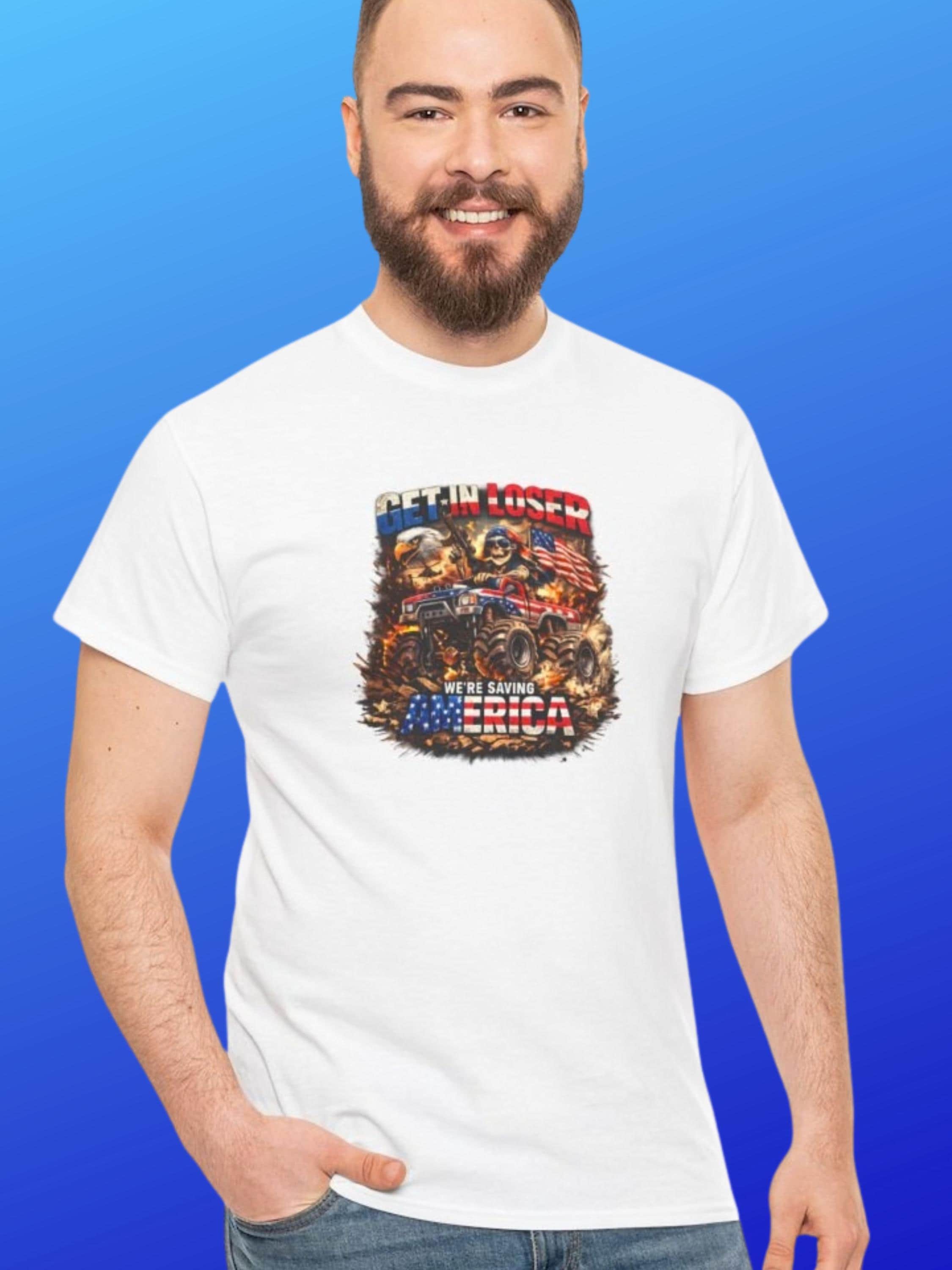 Patriotic Monster Truck T-Shirt – USA Freedom Graphic Tee