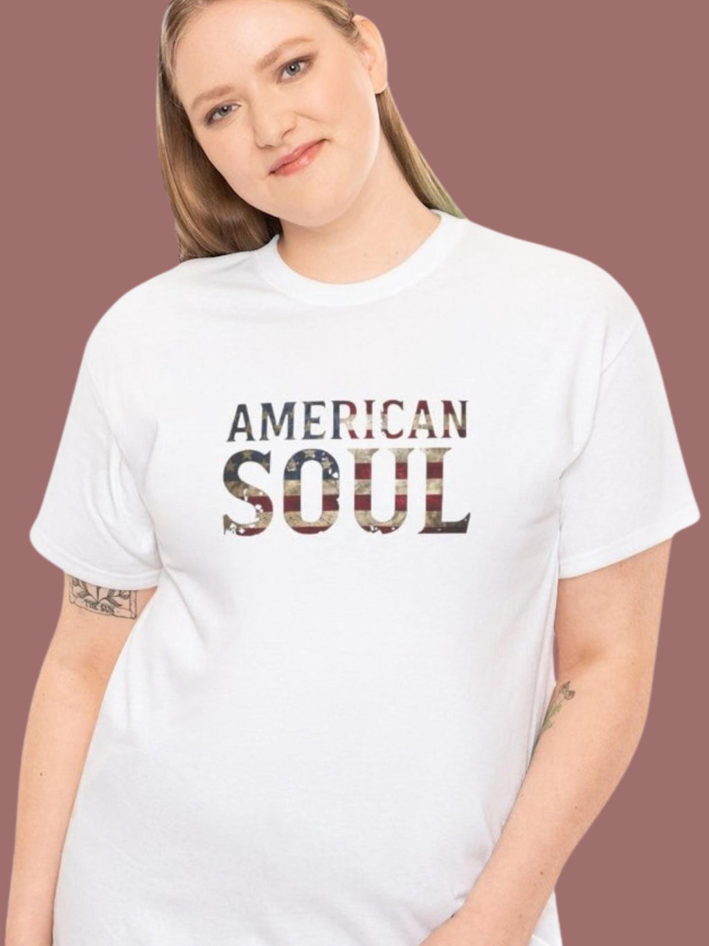 American Soul T-Shirt | Vintage USA Flag Graphic Tee, Patriotic Pride Shirt
