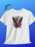 Vintage Eagle Graphic T-Shirt, Freedom Forever, Patriotic USA Pride