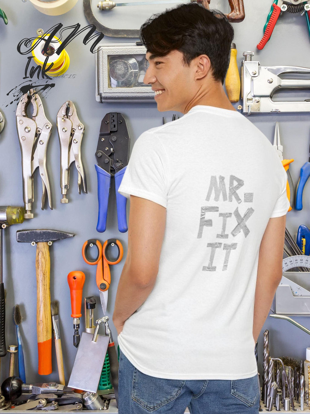 I AM MR. Fix IT T-Shirt | Handyman duct tape-Inspired affirmation Graphic Tee