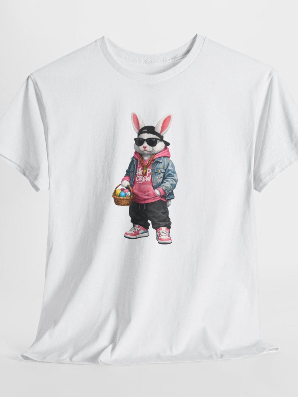 Hip Hop Bunny Easter Shirt | Urban Streetwear Rabbit Graphic Tee