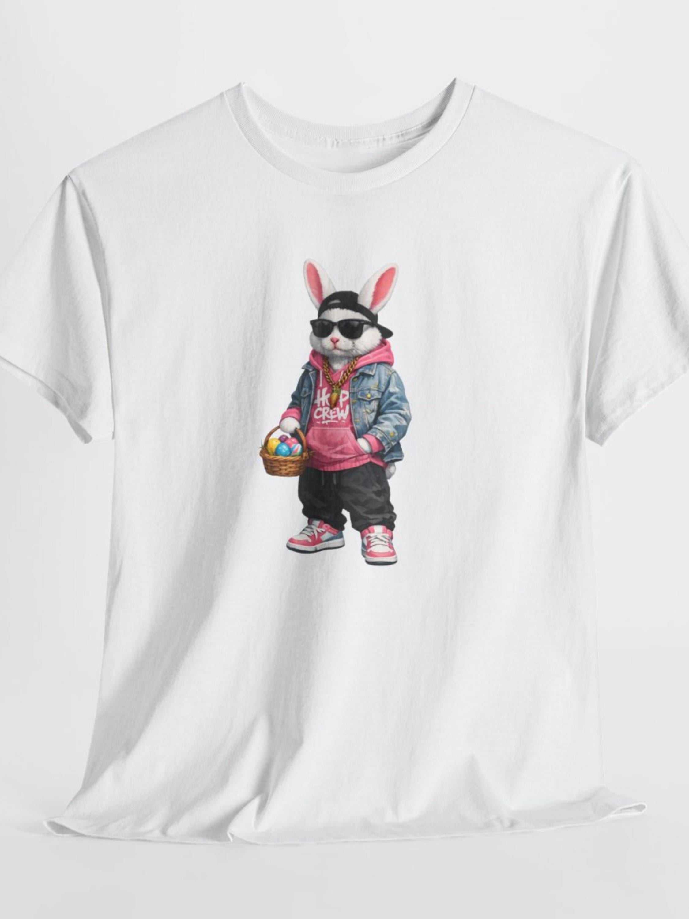 Hip Hop Bunny Easter Shirt | Urban Streetwear Rabbit Graphic Tee