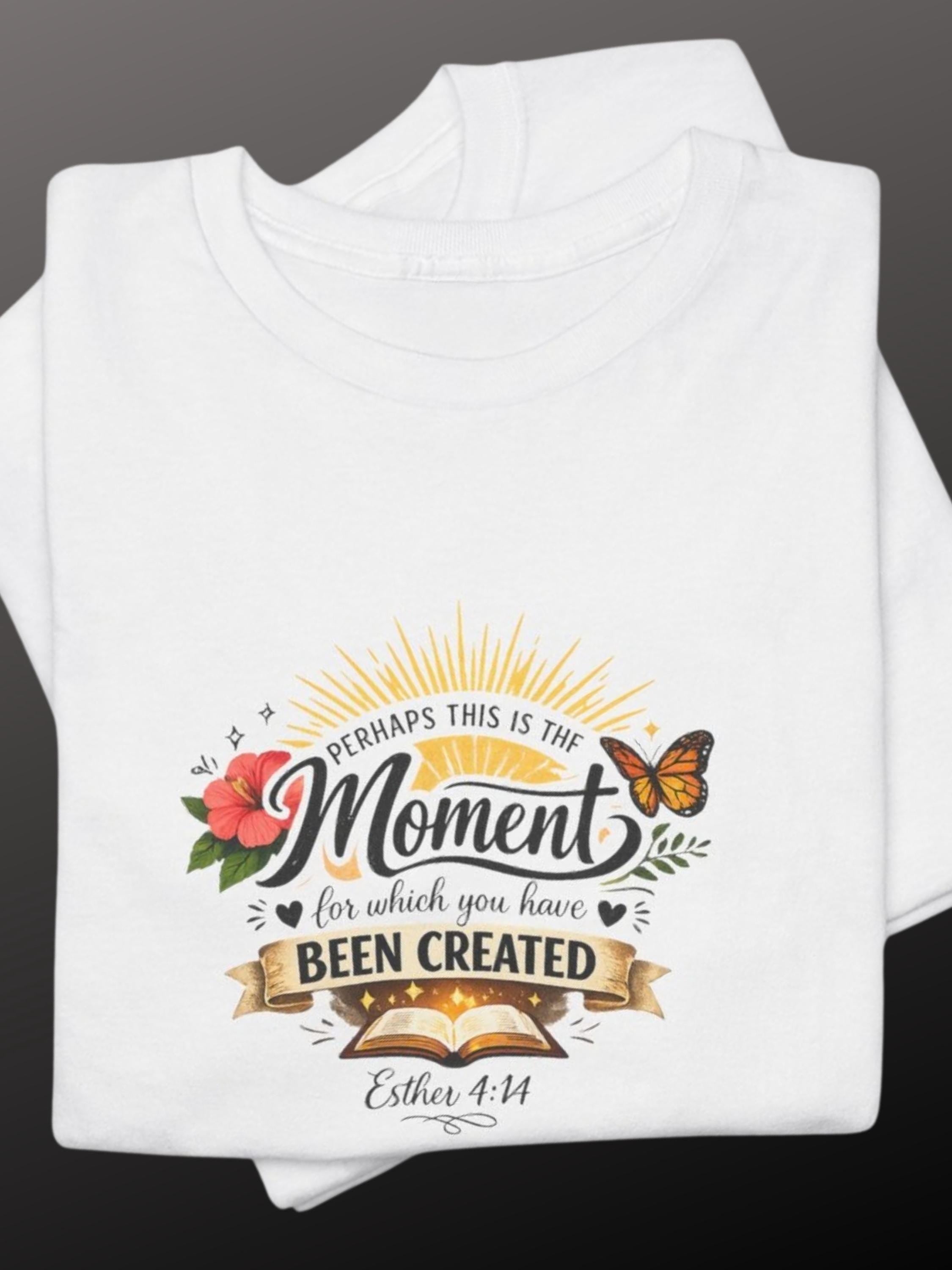 Christian T-Shirt – Esther 4:14 Inspirational Faith Tee