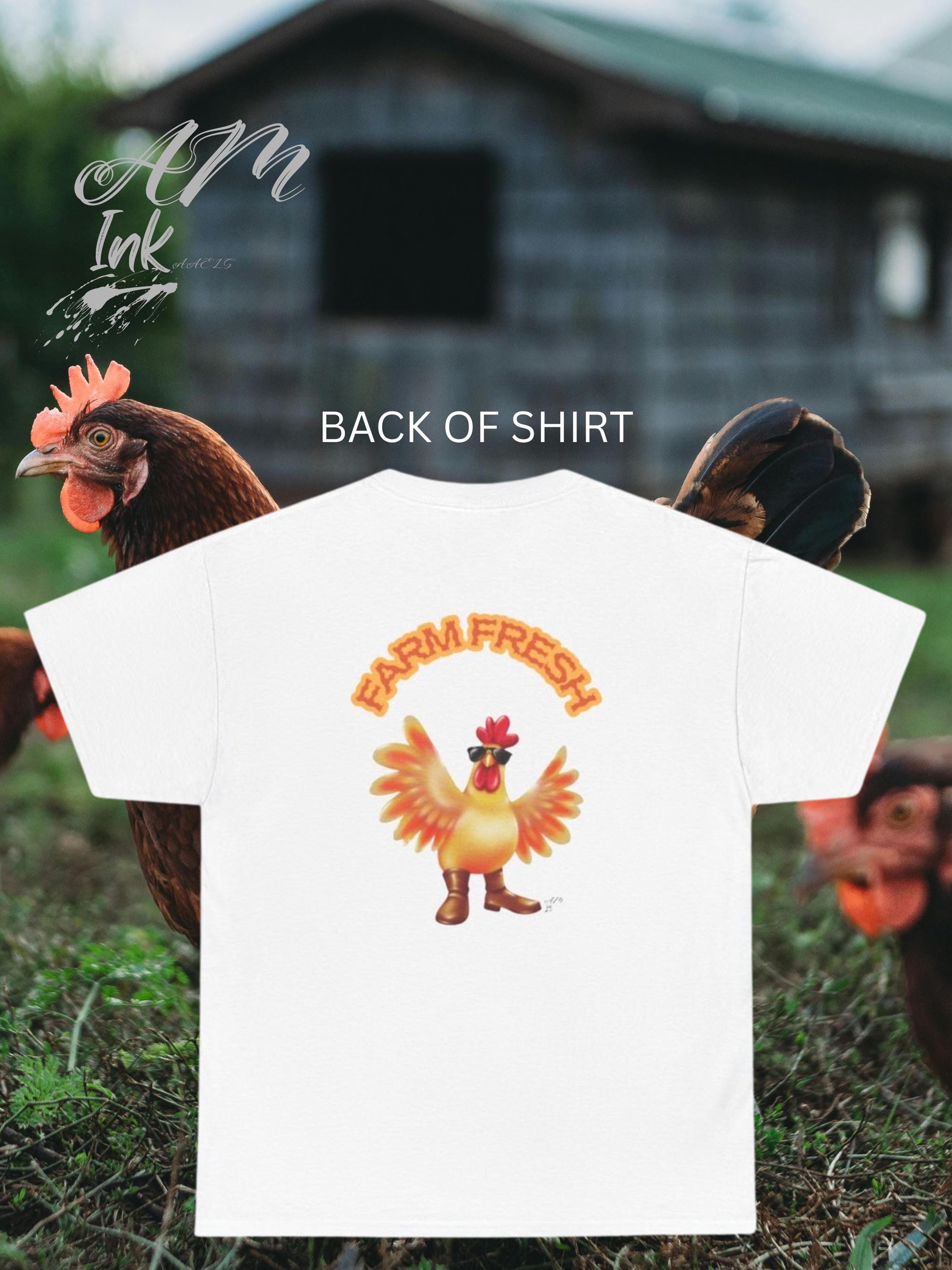 Retro Rooster FARM FRESH Graphic Tee