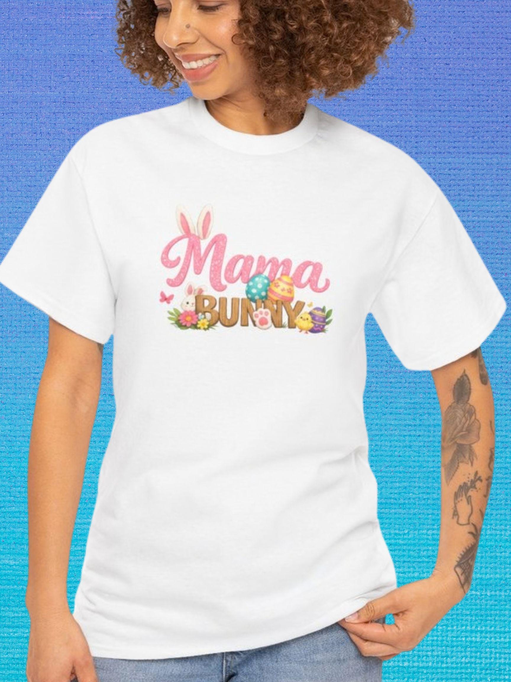 Mama Bunny T-Shirt | Pastel Floral Easter Graphic Tee