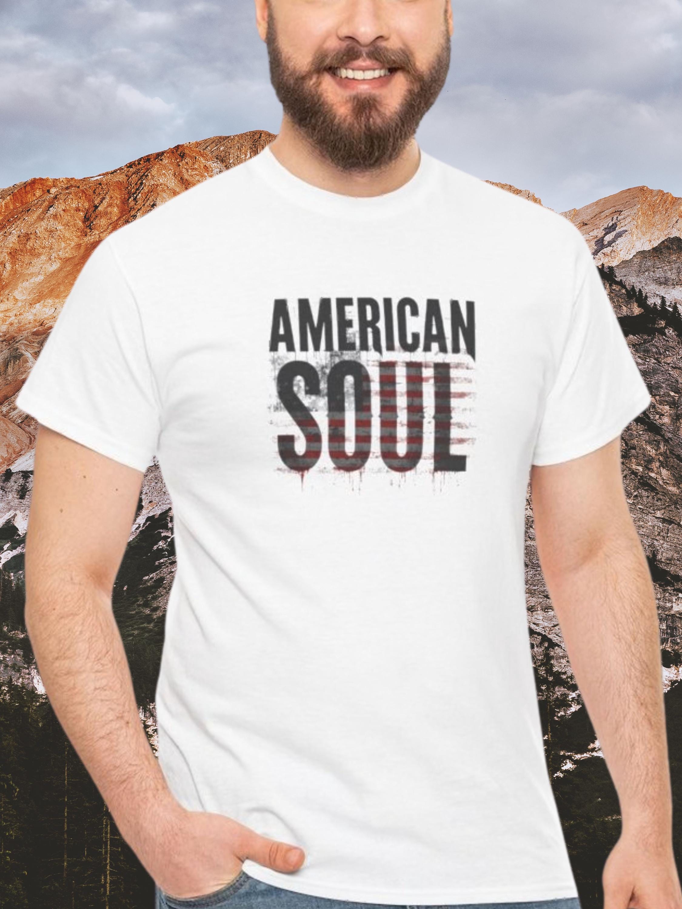 American Soul Flag Graphic Tee | Vintage Americana Streetwear Shirt