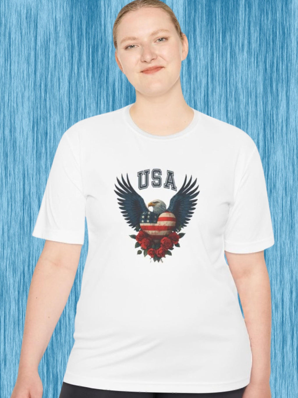Vintage Americana Eagle Heart Graphic Tee | Patriotic 4th of July Shirt