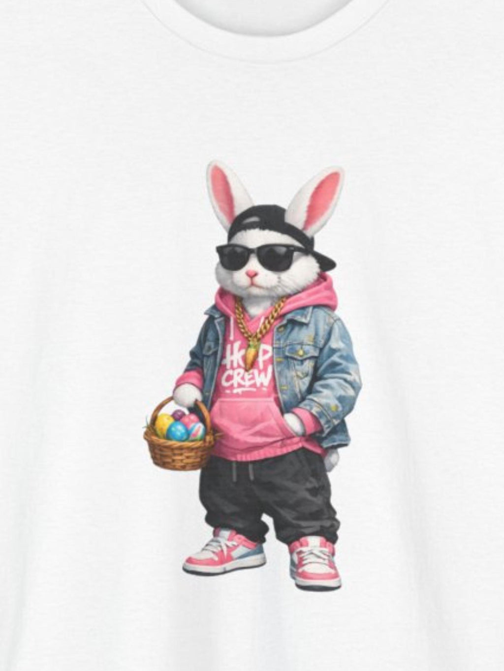 Hip Hop Bunny Easter Shirt | Urban Streetwear Rabbit Graphic Tee