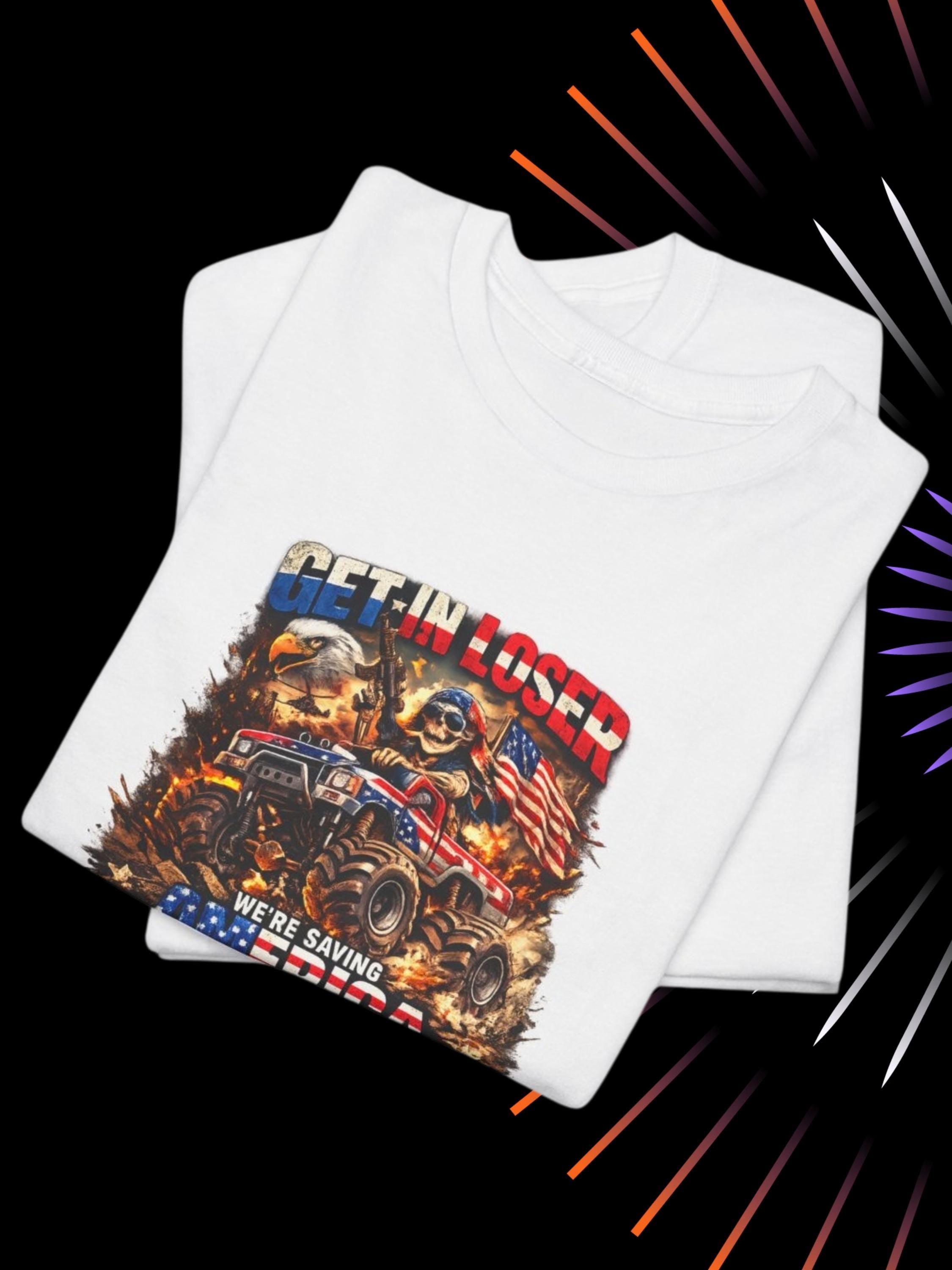 Patriotic Monster Truck T-Shirt – USA Freedom Graphic Tee