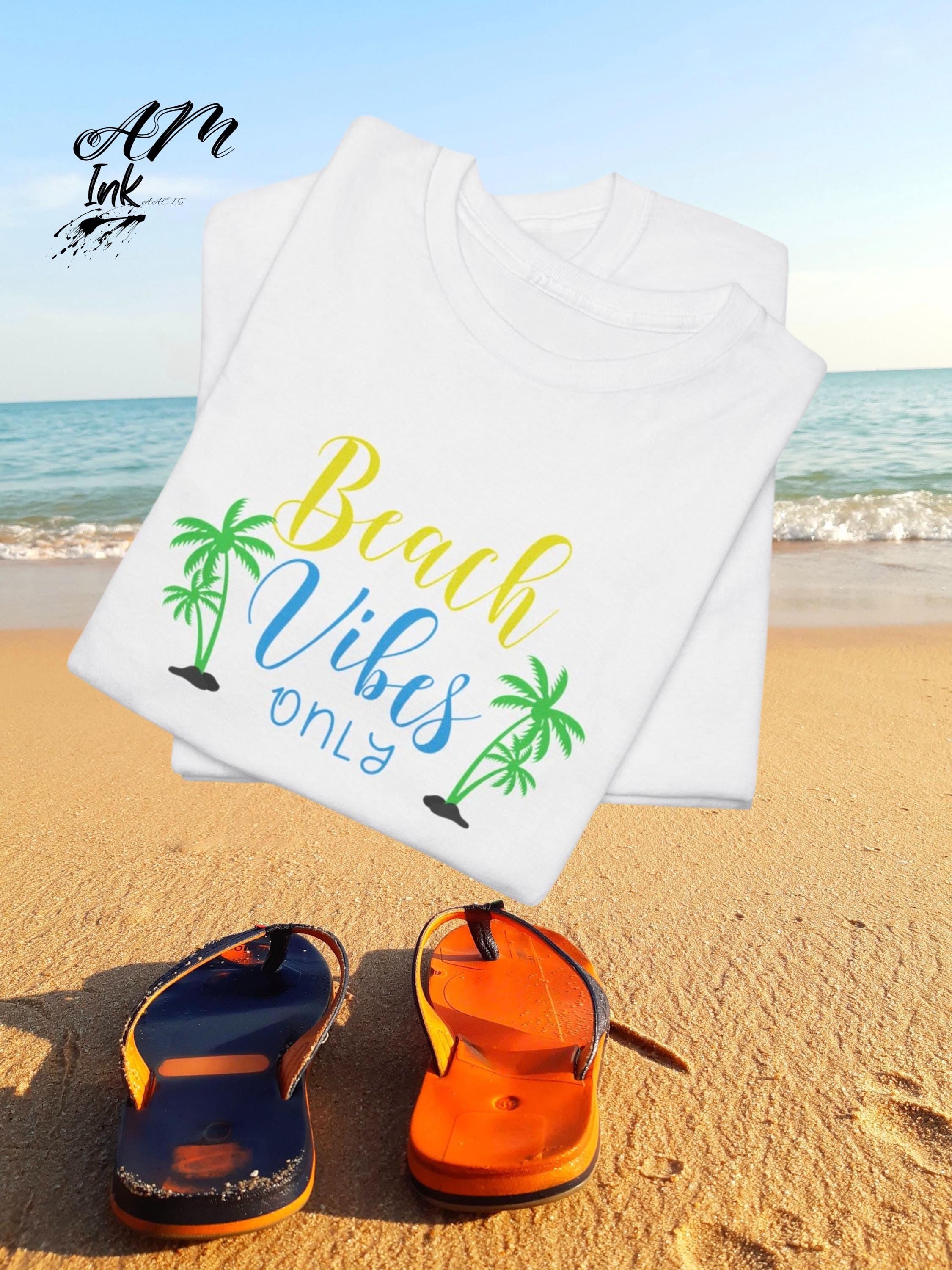 Tropical Palm Sunset T-Shirt, Beach Vibes Graphic Tee, Summer Vacation