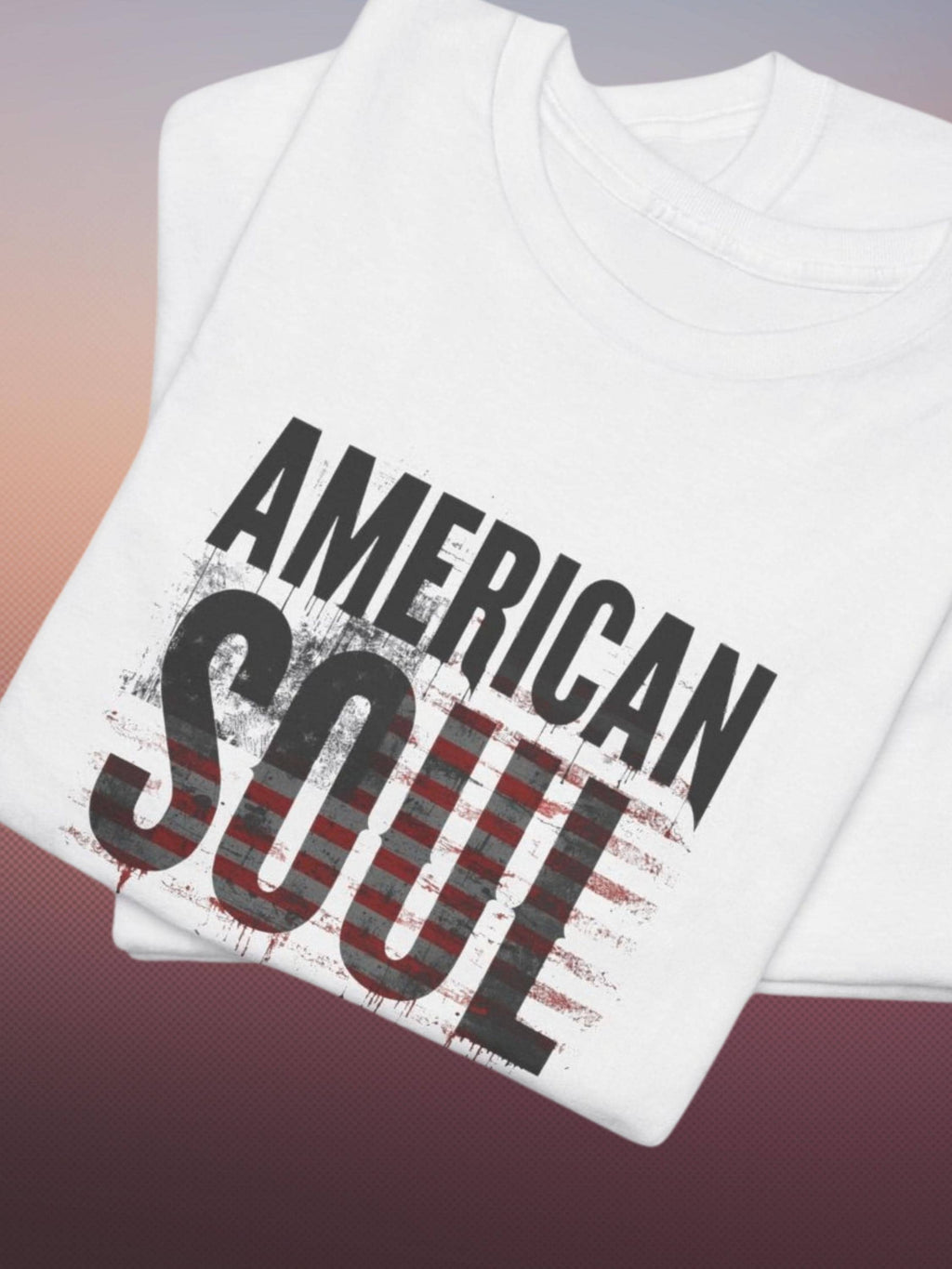 American Soul Flag Graphic Tee | Vintage Americana Streetwear Shirt