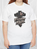 American Flag Cross T-Shirt | Freedom & Faith Christian Tee